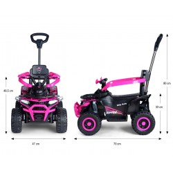MILLY MALLY 6966 Pojazd na akumulator Star ATV Pink
