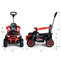 MILLY MALLY 6967 Pojazd na akumulator Start ATV Red