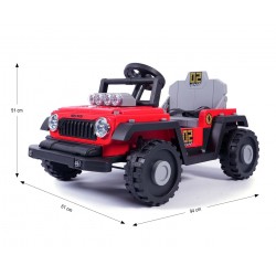 MILLY MALLY 6973 Pojazd na akumulator Prime 2w1 Red