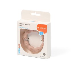 B.O.825/04 Gryzak silikonowy RING beżowy