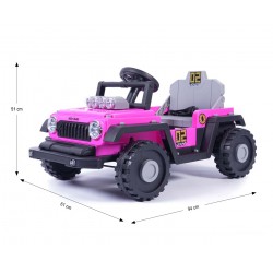 MILLY MALLY 6974 Pojazd na akumulator Prime 2w1 Pink