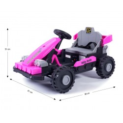 MILLY MALLY 6974 Pojazd na akumulator Prime 2w1 Pink