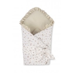 ROŻEK BAWEŁNA ROSE BEIGE 75X75