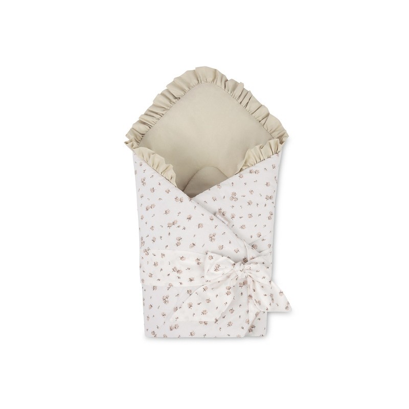 ROŻEK BAWEŁNA ROSE BEIGE 75X75