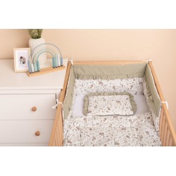 KOMPLET DO ŁÓŻECZKA BAWEŁNA FOREST BEIGE 75X95 25X35