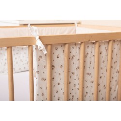 OCHRANIACZ DO ŁÓŻECZKA BAWEŁNA ROSE BEIGE