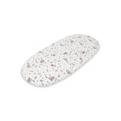 PRZEŚCIERADŁO DO WÓZKA BAWEŁNA FOREST BEIGE 35X75