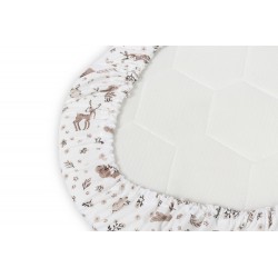 PRZEŚCIERADŁO DO WÓZKA BAWEŁNA FOREST BEIGE 35X75