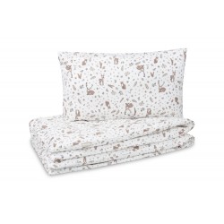 KOMPLET POŚCIELI 2 EL. BAWEŁNA FOREST BEIGE 100X135