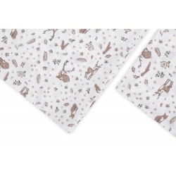 KOMPLET POŚCIELI 2 EL. BAWEŁNA FOREST BEIGE 100X135