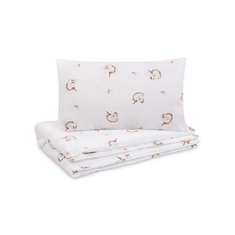 KOMPLET POŚCIELI 2 EL. BAWEŁNA UNICORN BEIGE 100X135