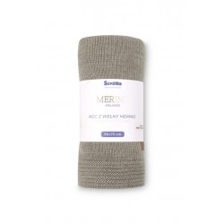 KOC MERINO MELANGE 90X75 DARK BEIGE