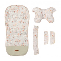 WKŁADKA DO WÓZKA DELUXE VELVET BLOOM BEIGE