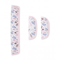 WKŁADKA DO WÓZKA DELUXE VELVET TWIGS PINK