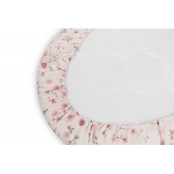 PRZEŚCIERADŁO DO WÓZKA BAWEŁNA BLOOM PINK 35X75