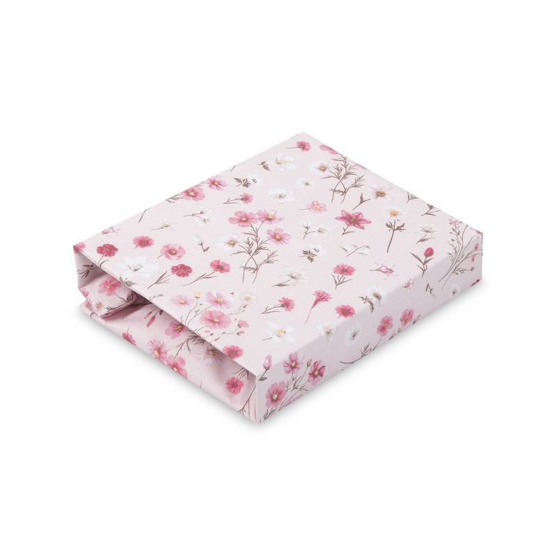 PRZEŚCIERADŁO DRUKOWANE BAWEŁNA BLOOM PINK 60X120