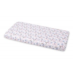 PRZEŚCIERADŁO DRUKOWANE BAWEŁNA TWIGS PINK 60X120