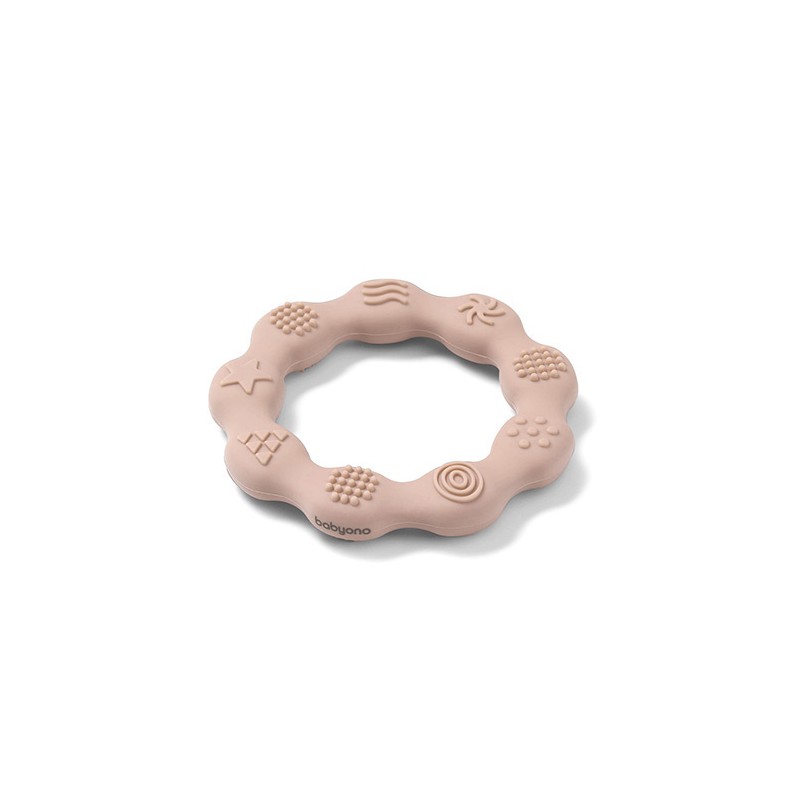 825/04 GRYZAK SILIKONOWY RING BEŻOWY