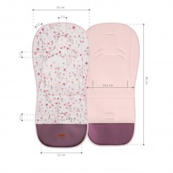WKŁADKA DO WÓZKA 3D BLOOM PINK