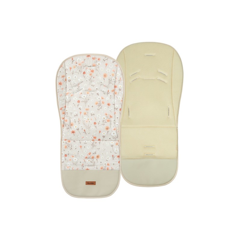 WKŁADKA DO WÓZKA 3D BLOOM BEIGE