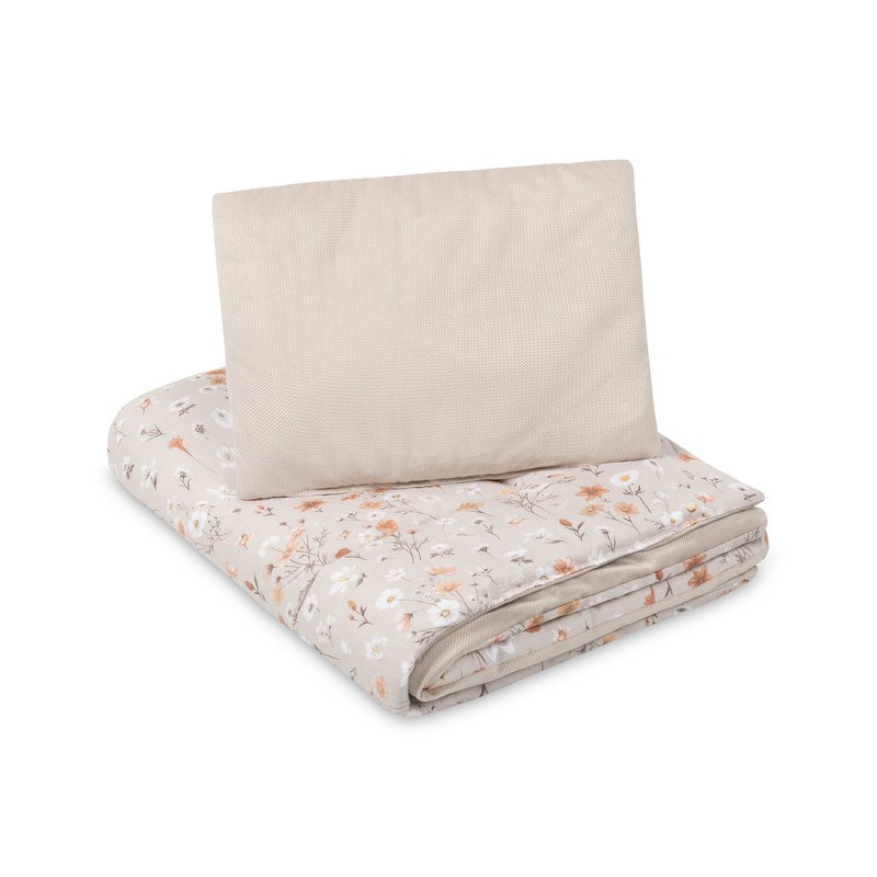 KOMPLET DO ŁÓŻECZKA VELVET BLOOM BEIGE
