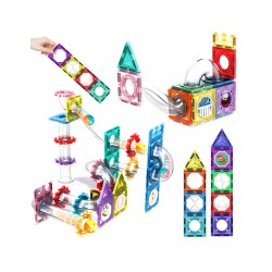WOOPIE 54955 Klocki magnetyczne tor kulkowy 126 el.