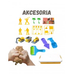 WOOPIE 58335 Piasek kinetyczny plac budowy 1 kg