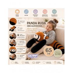 WOOPIE 58380 Pluszak obciążeniowy Panda ruda 65 cm 2,5 kg