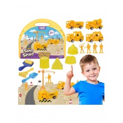 WOOPIE 58762 Magnetyczny piasek kinetyczny Plac budowy