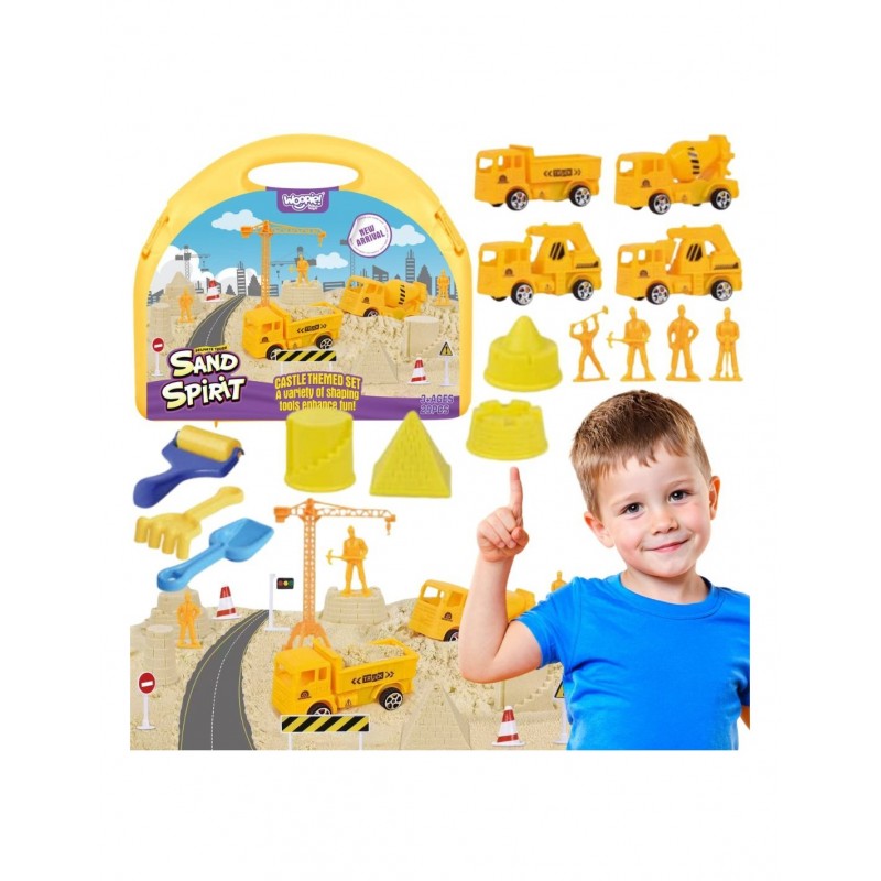 WOOPIE 58762 Magnetyczny piasek kinetyczny Plac budowy