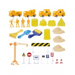 WOOPIE 58762 Magnetyczny piasek kinetyczny Plac budowy