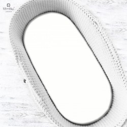 KIECZMERSKI Prześcieradło jersey do wózka / gondolki z gumką 80x35 białe
