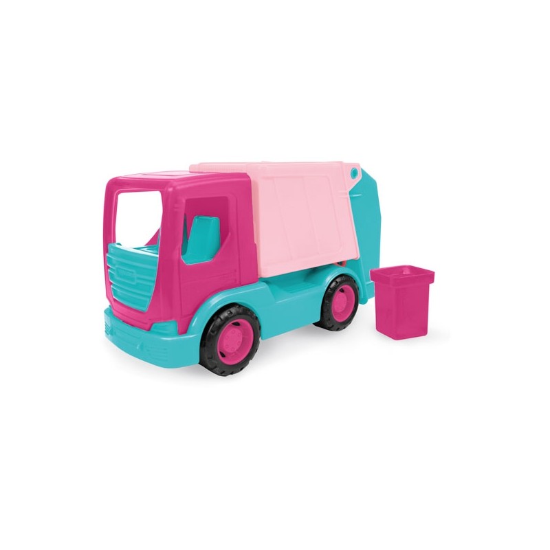 WADER 35331 Tech Truck Śmieciarka różowa