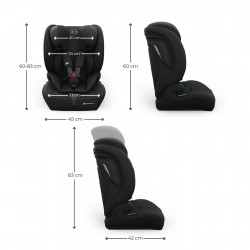 KINDERKRAFT Fotelik samochodowy COMFORT UP 2 PLUS i-Size black