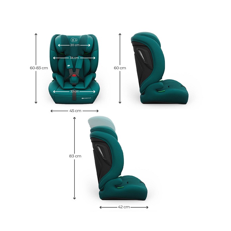 KINDERKRAFT Fotelik samochodowy COMFORT UP 2 PLUS i-Size green