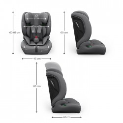 KINDERKRAFT Fotelik samochodowy COMFORT UP 2 PLUS i-Size grey