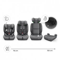 KINDERKRAFT Fotelik samochodowy COMFORT UP 2 PLUS i-Size grey