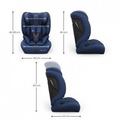 KINDERKRAFT Fotelik samochodowy COMFORT UP 2 PLUS i-Size navy