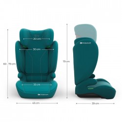 KINDERKRAFT Fotelik samochodowy I-SPARK 2 PLUS i-Size green