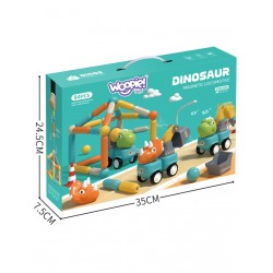 WOOPIE 51008 Klocki magnetyczne Dinozaury 84 el.