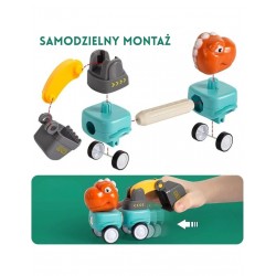 WOOPIE 51008 Klocki magnetyczne Dinozaury 84 el.