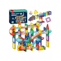 WOOPIE 54849 Klocki magnetyczne Tor kulkowy 105 el.