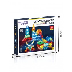WOOPIE 54887 Klocki magnetyczne 63 el.