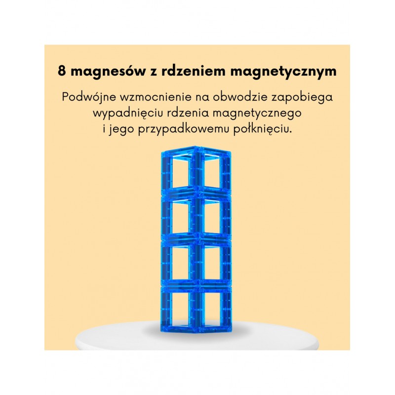WOOPIE 54986 Klocki magnetyczne Nauka liczenia 70 el.