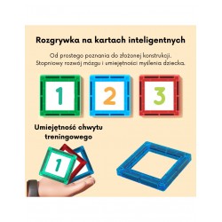 WOOPIE 54986 Klocki magnetyczne Nauka liczenia 70 el.