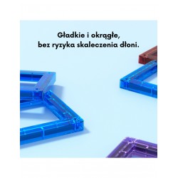 WOOPIE 54993 Klocki magnetyczne Nauka liter 70 el.