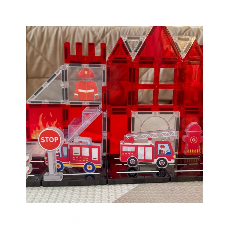 WOOPIE 55013 Klocki magnetyczne Straż Pożarna 48 el.