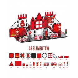 WOOPIE 55013 Klocki magnetyczne Straż Pożarna 48 el.