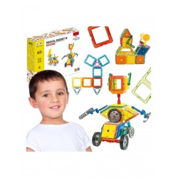 WOOPIE 55051 Klocki magnetyczne konstrukcyjne Pojazdy