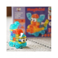 WOOPIE 55884 Klocki magnetyczne przeźroczyste 43 el.